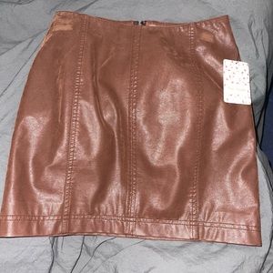 Sued free people skirt